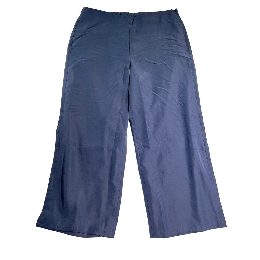 j. jill Side Zipper Pull -On Pants Woman's Large Tall Modal Blend Wide Leg